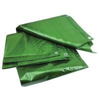 Prelata impermeabila cu inele 120 g/mp, 2x 3 m, verde, DSH 103469