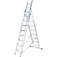 Scara aluminiu universal 3 x 14 (8614) - 4.11 m (alv), DSH 441257