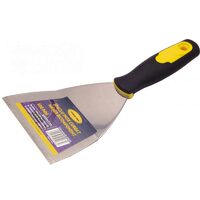 Spaclu inox curbat, maner bicomponent 100 mm, DSH 051630