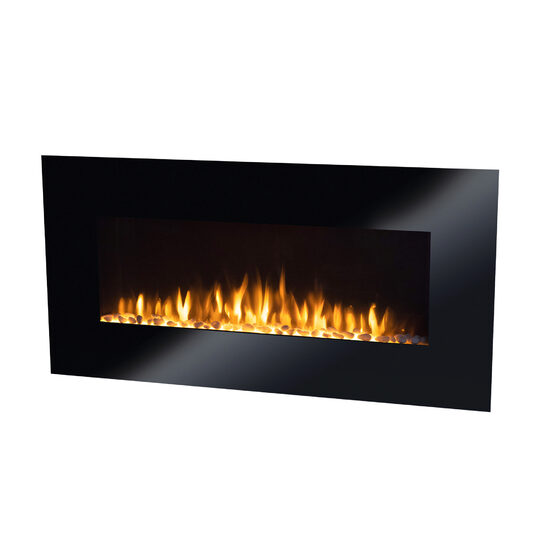 Semineu Smart de perete, trepte de incalzire 1000 W / 2000 W, efect de flacara reala, sticla securizata, sesizare geam deschis, oprire automata la supraincalzire Home FKK 3000 WIFI