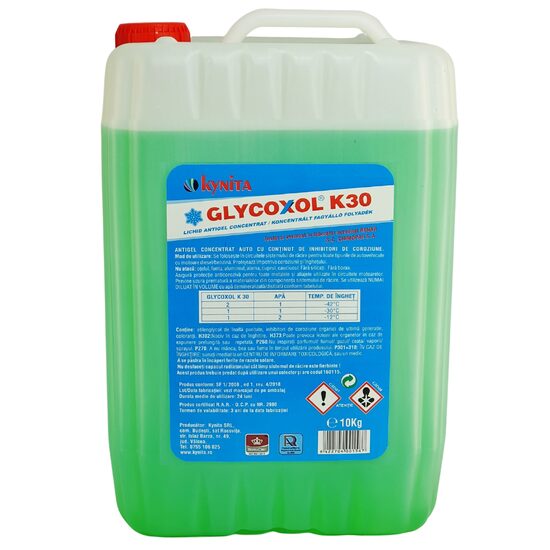Antigel concentrat K30 10kg pet galben verzui