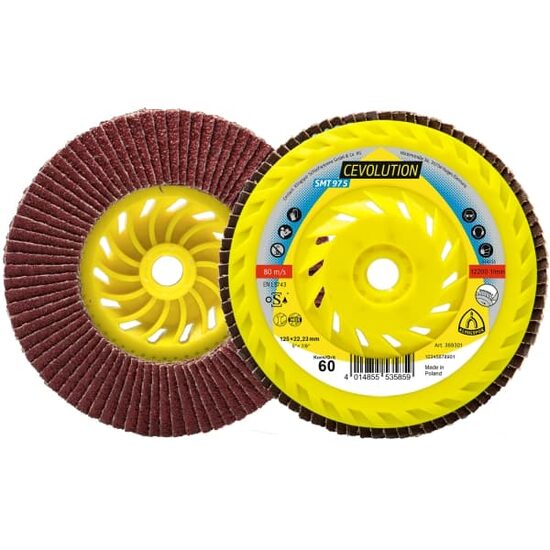 Disc lameral frontal 125x22.23 gr 60 SMT 674 Supra Cevolution Klingspor 369258