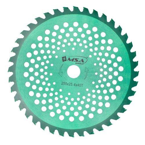 Disc motocoasa 255mm cu vidia verde