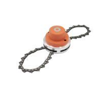 Tambur motocoasa metalic cu lant drujba