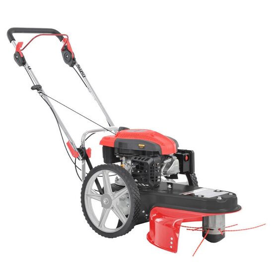 Motocoasa cu cap cu fir HECHT 5056, motor 4 timpi, capcitate cilindrica 175 CC, latime lucru 56 cm, inaltime de lucru ajustabila