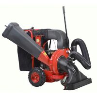 Aspirator si tocator pentru frunze HECHT 8574, motor termic 4 timpi, putere 6.5 CP, capacitate cilindrica 196 CC, volum sac colector 280 litri
