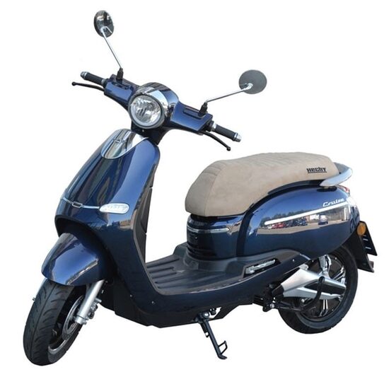 Scuter electric HECHT CITIS Blue, motor 3000 W, autonomie 60 km, viteza maxima 45 km/h, tahometru digital, albastru metalizat