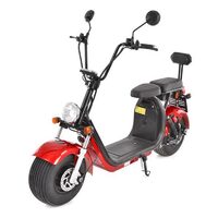 Scuter electric HECHT Cocis Zero Red, acumulator 60 V, 20 Ah, motor 1500 W, anvelope 18 x 9.50 inch, viteza maxima de 45 km/h, rosu