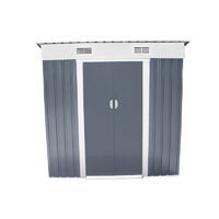 Magazie de gradina pentru depozitare HECHT 4x6 PLUS, cadru si baza metalica, dimensiuni 109 x 184 x 180 cm