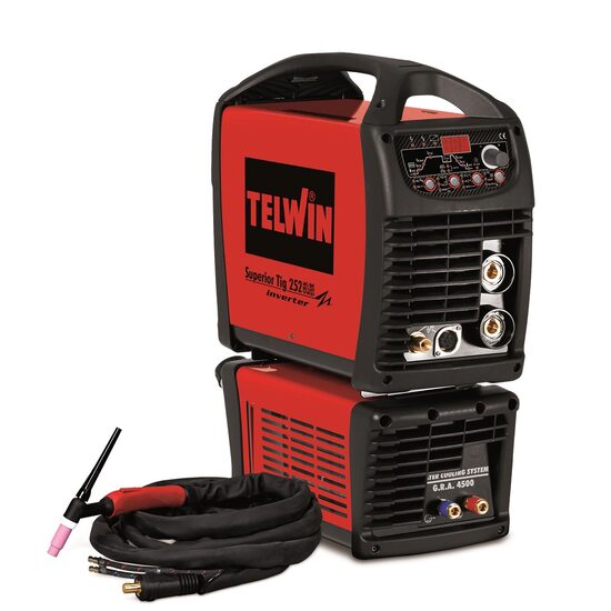 SUPERIOR TIG 252 AC/DC -HF/LIFT AQUA - APARAT DE SUDURA TELWIN tip TIG racit cu apa