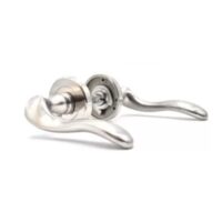 Set manere cu arc pentru usi de interior din lemn VENETIA fara rozete inferioare finisaj nichelat satinat Yale 35-ZR-A055-NE-22-01