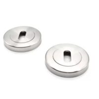 Set rozete din aluminiu cu orificiu pentru cheie 54mm finisaj nichel satinat Yale 35-ZX-QE-22-50