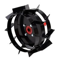 Set 2 roti metalice HECHT 007104, accesoriu compatibil cu motocultorul Hecht 7100
