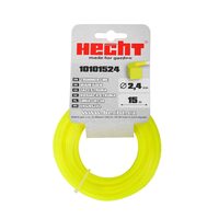 Fir pentru trimmer HECHT 10101524, profil patrat, diametru 2.4 mm, lungime 15 m