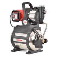 Hidrofor HECHT 3331 Inox, putere 1100 W, vas inox 20 litri, presiune maxima 4.5 Bar, inaltime refulare 45 m, adancime aspiratie 8 m