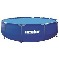 Piscina cu structura metalica HECHT 3476 Blue Sea, 300 x 76 cm, volum apa 4383 litri, kit de reparare inclus