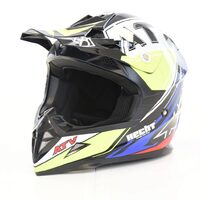 Casca moto ATV integrala HECHT 52915S, design moto-sport, material ABS, marime S 55-56 cm, multicolor