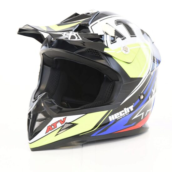 Casca moto ATV integrala HECHT 52915XS, design moto-sport, material ABS, marime XS 53-54 cm, multicolor