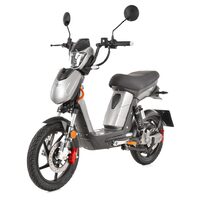 Scuter electric moped HECHT Betis Silver, 800 W, autonomie 40 km, viteza maxima 40 km/h, acumulator Li-Ion 48 V, 12 Ah, argintiu