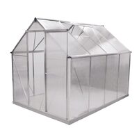 Sera pentru gradina HECHT GreenHouse I, 250 x 190 x 195 cm, cadru de aluminiu, folie policarbonat, suprafata 4.93 mp
