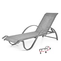 Sezlong reglabil HECHT Sofia Lounger, schelet aluminiu, greutate maxima suportata 120 kg