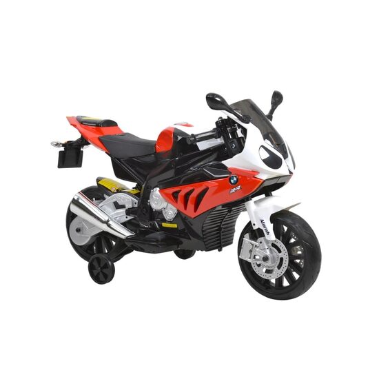 Motocicleta electrica pentru copii HECHT BMW S1000RR RED, cu acumulatori 12 V / 7 Ah, 2 x 35 W, greutate maxima suportata 30 kg, rosie