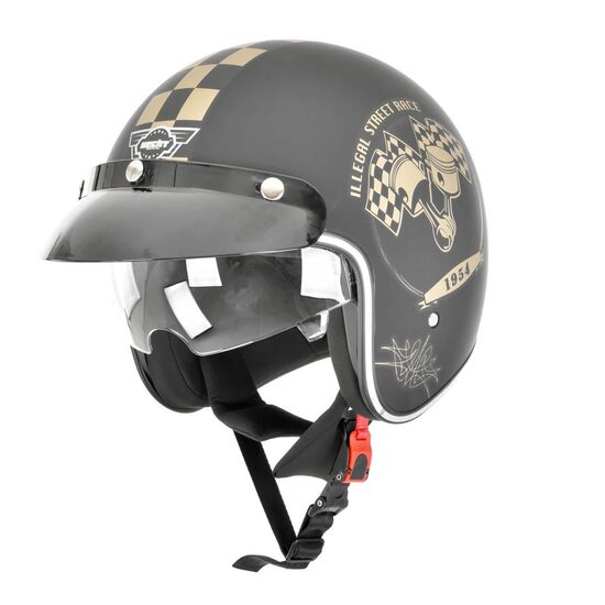 Casca moto scuter HECHT 51588 M, material ABS, marime M, 57-58 cm, captuseala detasabila/lavabila