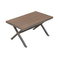 Masa pentru gradina si terasa HECHT LIMA TABLE, blat din polywood, cadru din profile aluminiu, 150 x 90 x 75 cm