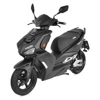 Scuter electric HECHT Equis Black, acumulator 72 V, 20 Ah, motor 1800 W, viteza maxima de 45 km/h, autonomie 65 km, negru