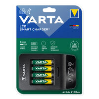 Varta Incarcator Inteligent include 4 acumulatori Ni-MH AA (R6) 2100mA >1,5H< LCD Smart Charger "+" 57684 (2/2)