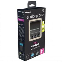 Eneloop Incarcator Professional LCD / USB nu include acumulatori 4 canale BQ-CC65E ERP NEW ECO Plastic Free (1/4)