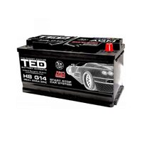 Acumulator auto 12V 96A dimensiune 353mm x 175mm x h190mm 855A AGM Start-Stop TED Automotive TED003836