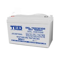 Acumulator AGM VRLA 12V 102A GEL Deep Cycle 328mm x 172mm x h 214mm F12 M8 TED Battery Expert Holland TED003492 (1)