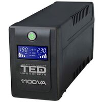 UPS 1100VA/600W LCD Line Interactive AVR 4 schuko USB Management TED Electric TED001573