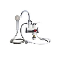 Baterie instant lebada cu dus pentru apa calda afisaj LCD Alb AT1CT-IM1P-RS1S-LZ010LY