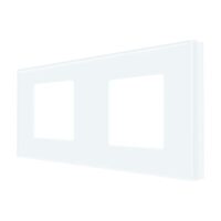 Rama dubla din sticla alba 2p LX-M1-2FW