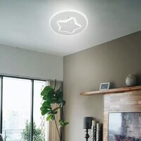 Lustra LED Stea 30W ALB 4000K LL1788AL