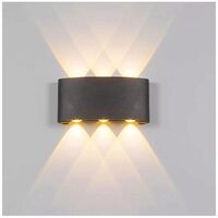 Aplica LED Gina exterior 6W negru 3000K AE1380
