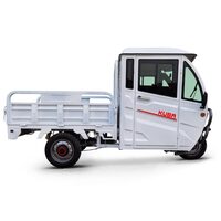 Tricicleta electrica Kuba E-KAMYONET cu cabina bena basculabila obloane rabatabile 1500W 72V 58Ah, viteza max. 45 km/h (cu permis categ. AM)