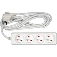 Prelungitor cu impamântare, 4 prize, 3m Vorel 72505