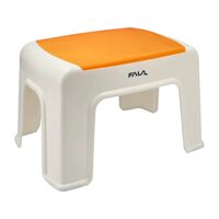 Taburet din plastic, portocaliu Fala 75916