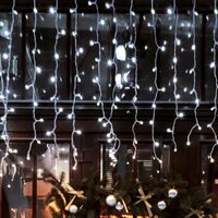 Perdea de lumini cu LED, decor sloi de gheaţă, cu legare în serie