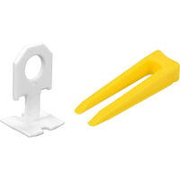 Sistem nivelare placi 1mm 50clips+50pene Vorel 04714