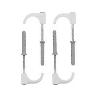 Set 4 carlige cu diblu, pt țevi 15-28mm Vorel 54875