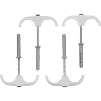 Set 4 carlige duble, diblu, țevi 15-28mm Vorel 54876