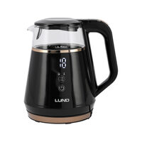 Fierbator electric 1l control temp negru Lund 68216