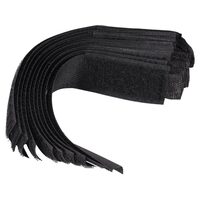 Banda velcro 150mm, 10 buc, negru Vorel 73850