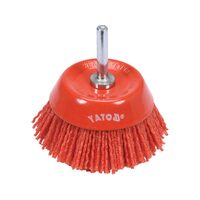 Perie cupa cu ax 75mm, nylon Yato YT-47782