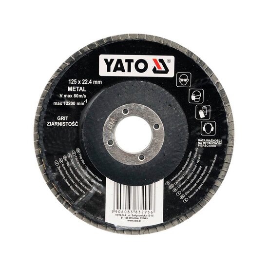 Disc lamelar frontal depresat 125mm p40 Yato YT-83292