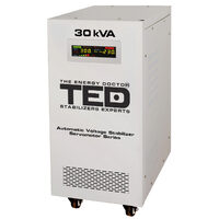 Stabilizator tensiune monofazat cu ServoMotor 24KW si sinusoidala pura + ecran LCD cu valorile tensiunii, TED Electric TED001962